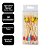 Kit Floral 50 Palitos de Aperitivo Flowers Coloridos + 20 Guardanapos Decorados Folha Dupla - Imagem 5