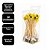 Kit Para Petisco 50 Palitos de Aperitivo Decorados Girassol e Borboletas + 20 Guardanapos Folhas Duplas - Imagem 4