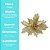 Flor Bico de Papagaio Natalina Pick Recort Luxo com Glitter Dourado 25cm - Imagem 6