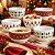 Conjunto 6 Tigelas Cumbuca Porcelana Prime Decoradas Natal 500ml - Mundial Casa - Imagem 2