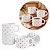 Jogo 4 Xícaras Para Chá Porcelana Empilháveis 200ml Corações Color - Imagem 1