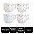 Jogo 4 Xícaras Para Chá Porcelana Empilháveis 200ml Corações Color - Imagem 4