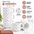 Jogo 4 Xícaras Para Chá Porcelana Empilháveis 200ml Corações Color - Imagem 2