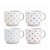 Jogo 4 Xícaras Para Chá Porcelana Empilháveis 200ml Corações Color - Imagem 9