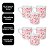 Kit 6 Mini Canecas Porcelana Branca 150ml Corações Vermelhos Prime - Imagem 7
