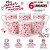 Kit 6 Mini Canecas Porcelana Branca 150ml Corações Vermelhos Prime - Imagem 3