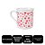 Kit 3 Mini Canecas Porcelana Branca 150ml Corações Vermelhos Prime - Imagem 8