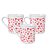 Kit 3 Mini Canecas Porcelana Branca 150ml Corações Vermelhos Prime - Imagem 7