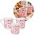 Kit 3 Mini Canecas Porcelana Branca 150ml Corações Vermelhos Prime - Imagem 1