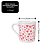 Mini Caneca Porcelana Branca 150ml Corações Vermelhos Prime - Imagem 5
