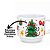 Kit 2 Xícaras de Chá c/ Suporte Estampa Natal Pinheiros Porcelana 200ml Empilháveis - Imagem 8