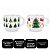 Kit 2 Xícaras de Chá c/ Suporte Estampa Natal Pinheiros Porcelana 200ml Empilháveis - Imagem 5
