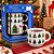 Kit 2 Xícaras de Chá c/ Suporte Estampa Natal Pinheiros Porcelana 200ml Empilháveis - Imagem 9