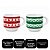 Kit 2 Xícaras Natalinas Porcelana 200ml Empilháveis com Suporte Christmas - Mundial Casa - Imagem 6
