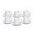 Jogo 6 Xícaras de Café com Pires Porcelana Branca Prime 60ml Empilháveis - Mundial Casa - Imagem 6