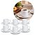 Jogo 6 Xícaras de Café com Pires Porcelana Branca Prime 60ml Empilháveis - Mundial Casa - Imagem 1