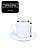 Jogo 6 Xícaras de Café com Pires Porcelana Branca Prime 60ml Empilháveis - Mundial Casa - Imagem 4