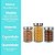 Kit 3 Potes de Vidro Porta Mantimentos 1200ml e 1700ml Tampa Prata - Mundial Casa - Imagem 9