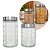 Kit 2 Potes de Vidro Porta Mantimentos 1200ml e 1700ml Tampa Prata - Mundial Casa - Imagem 6