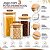 Kit 3 Potes Herméticos Vidro Borossilicato Quadrado Tampa Bambu 1000ml, 1200ml e 1500ml - Imagem 2