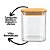 Pote Hermético Vidro Borossilicato 1200ml Tampa de Bambu Porta Mantimentos - Imagem 6