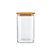 Pote Hermético Vidro Borossilicato 1200ml Tampa de Bambu Porta Mantimentos - Imagem 7