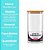 Pote Hermético Vidro Borossilicato 1500ml Tampa de Bambu Porta Mantimentos - Imagem 6