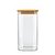 Pote Hermético Vidro Borossilicato 1500ml Tampa de Bambu Porta Mantimentos - Imagem 5