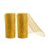 Kit 2 Telas Decorativa Natalina Dourada 15cm x 5 Metros Malha Tule Flexível Prime - Imagem 1