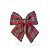 Laço Natalino Tecido Xadrez Vermelho Prime 16x15cm - Magizi - Imagem 6