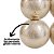 Jogo 4 Bolas de Natal Champanhe Perolado Luxo 8cm com Argola e Cordão Dourado - Imagem 6