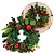 Guirlanda de Natal Decorada Verde 30cm com Pinhas Berries e Folhagens Luxo - Master Christmas - Imagem 5