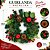 Guirlanda de Natal Decorada Verde 30cm com Pinhas Berries e Folhagens Luxo - Master Christmas - Imagem 3