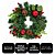 Guirlanda de Natal Decorada Verde 30cm com Pinhas Berries e Folhagens Luxo - Master Christmas - Imagem 4
