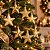 Jogo 8 Estrelas Pendente Douradas 7cm Natal Mix Glitter Lisa e Fosca - Imagem 4