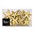 Jogo 8 Estrelas Pendente Douradas 7cm Natal Mix Glitter Lisa e Fosca - Imagem 6