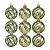 Jogo 9 Bolas de Natal Verde Musgo 6cm Mix Texturas Premium - Master Christmas - Imagem 5