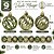 Jogo 9 Bolas de Natal Verde Musgo 6cm Mix Texturas Premium - Master Christmas - Imagem 3