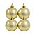 Jogo 4 Bolas de Natal Dourado Perolado Luxo 8cm com Argola e Cordão Dourado - Imagem 6