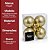 Jogo 4 Bolas de Natal Dourado Perolado Luxo 8cm com Argola e Cordão Dourado - Imagem 9