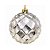 Kit 3 Bolas de Natal Grande 15cm Champanhe Prata Facetada Diamante Luxo - Imagem 8
