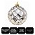 Bola de Natal Grande 15cm Champanhe Prata Facetada Diamante Luxo - Imagem 6