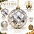 Bola de Natal Grande 15cm Champanhe Prata Facetada Diamante Luxo - Imagem 2