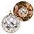 Bola de Natal Grande 15cm Champanhe Prata Facetada Diamante Luxo - Imagem 1