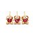 Kit 3 Mini Pelúcias Cachorro Natalino Pendente 11cm com Roupa Tricô - Master Christmas - Imagem 6