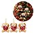 Kit 3 Mini Pelúcias Cachorro Natalino Pendente 11cm com Roupa Tricô - Master Christmas - Imagem 1