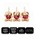 Kit 3 Mini Pelúcias Cachorro Natalino Pendente 11cm com Roupa Tricô - Master Christmas - Imagem 5