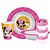 Kit Refeição Infantil Minnie Disney 6 Peças Prato, Tigela, Copo Melamina e Potes Multiuso - Imagem 1