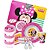 Kit Refeição Infantil Minnie 11 Peças Pratos, Tigela, Copo, Lugar Americano e Talheres - Tuut - Imagem 1