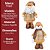Jogo Papai Noel e Boneco de Neve Decorativo Pelúcia Tricô Mocha Marrom e Bege Luxo 41cm - Master Christmas - Imagem 8